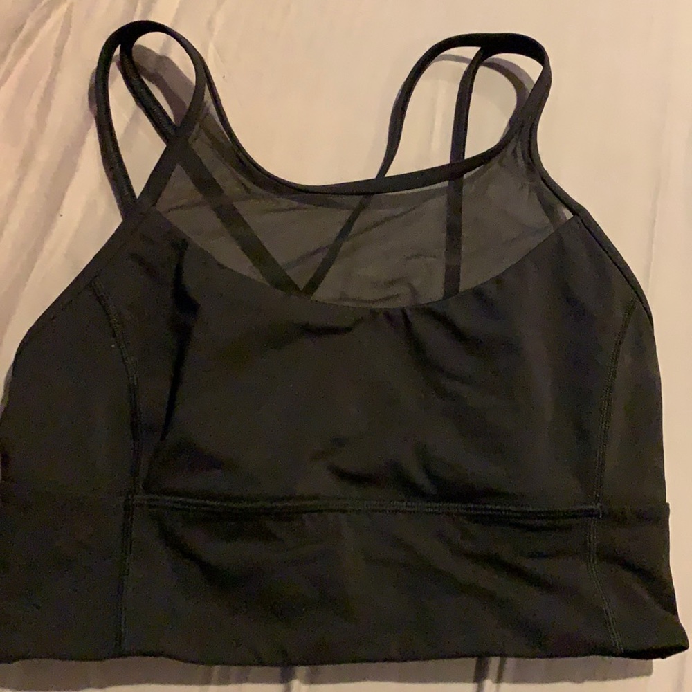 Lululemon size 8 long line black bra